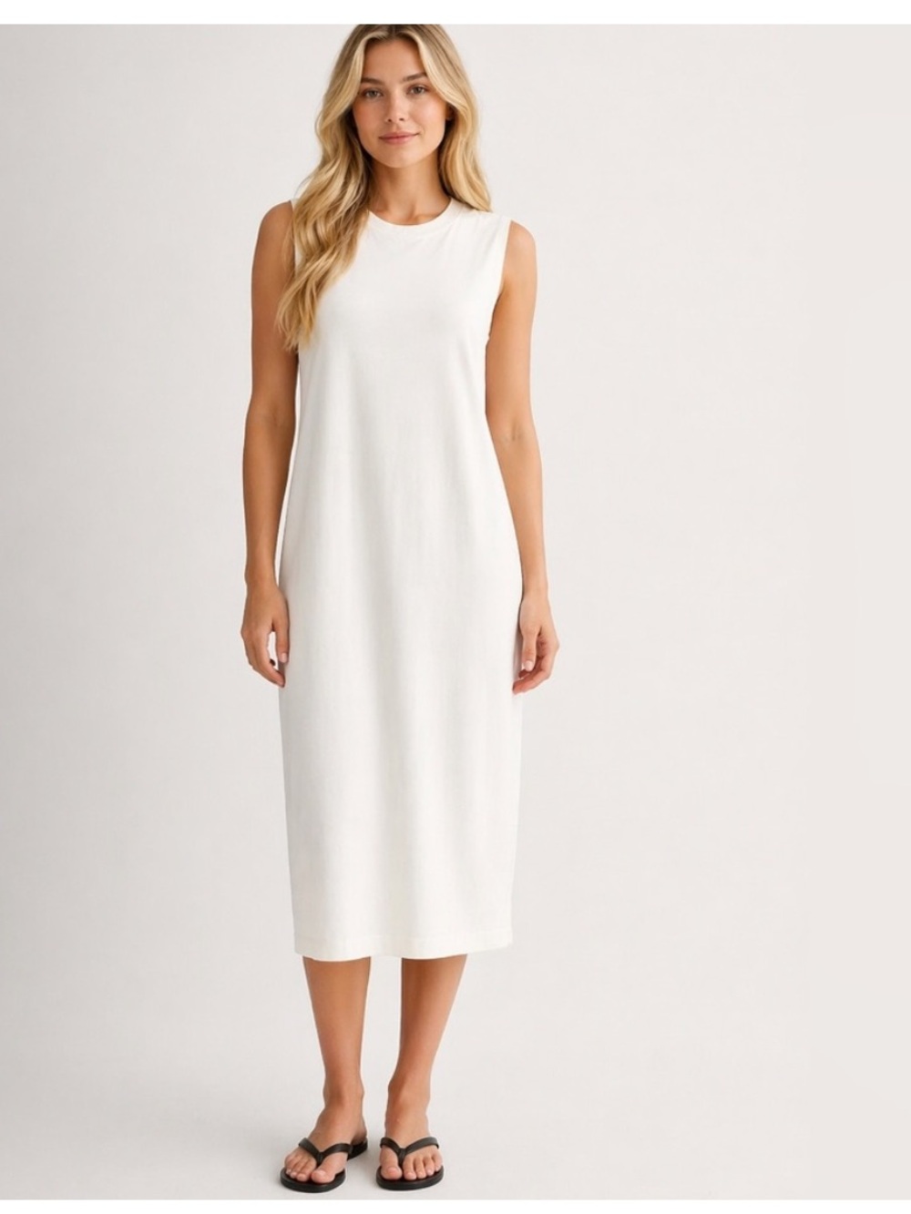 Everlane Organic Cotton Weekend Maxi Dress White